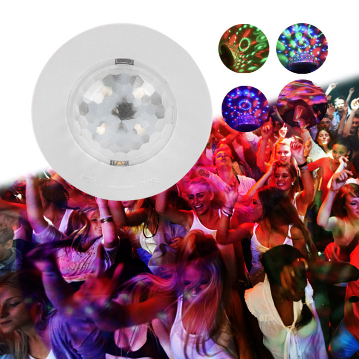 1 Pack battery powered magic bulb small car lamp party rgb crystal mini led stage light led magic disco ball light