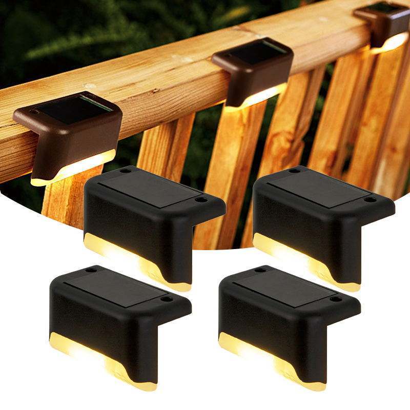 New Hot Selling Upgraded Waterproof Garden Abs Led Deck Solar Lights Stairs Deck Step Lights