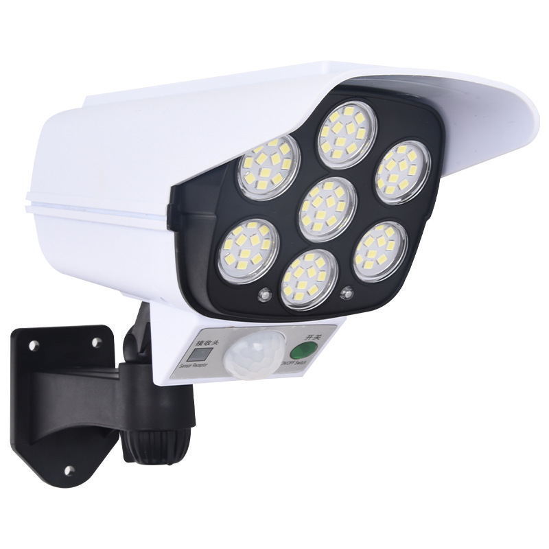 Simulation Surveillance Anti-theft LED Simulation Monitoring Security Lighting Motion Sensor Solar Wall Light