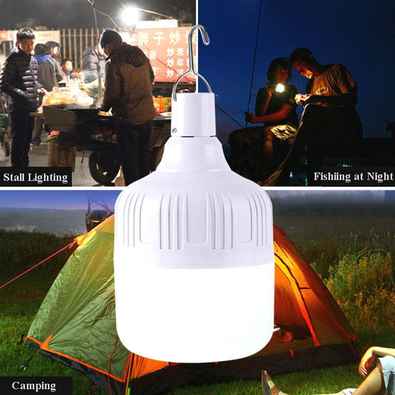 Rechargeable Emergency Solar Led Light Portable Camping Light Bulbs Outdoor Camping Lights Solar Camping Bulbs