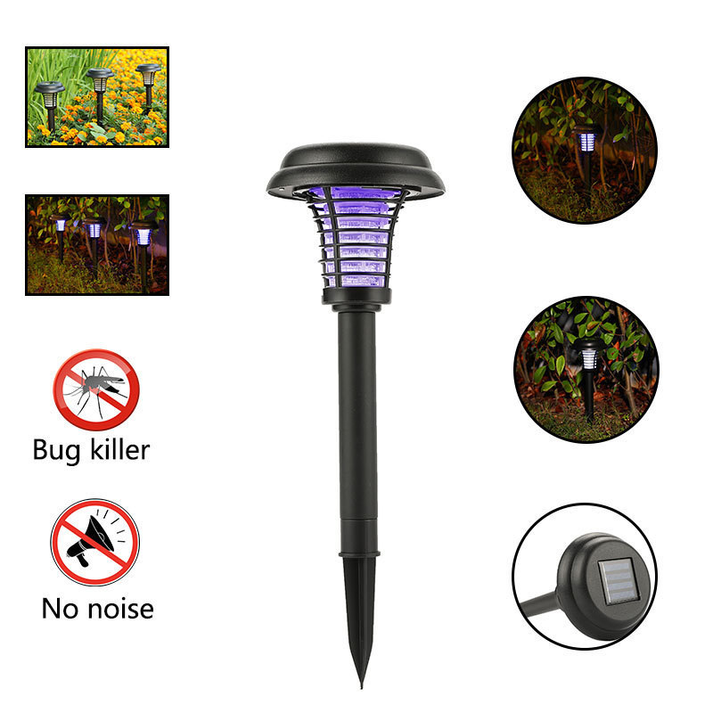 Best Seller 625hz Solar Powered Uv Pest Contr Led Mosquito Killer Lamp Waterproof Bug Zapper