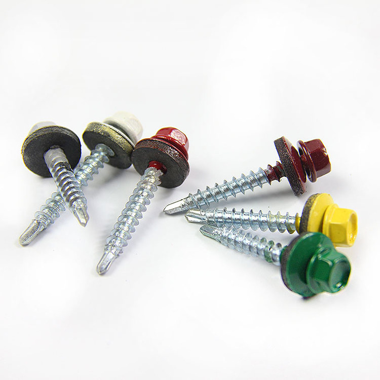 factory screw DIN7504K fasteners roofing screw with EPDM washer