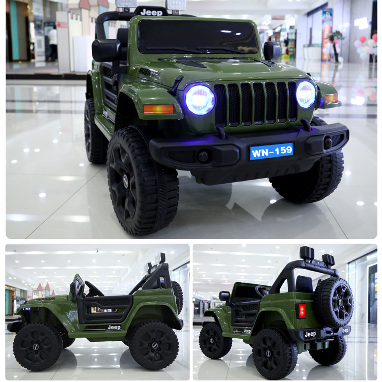 New remote control four-wheel drive electric car children can sit on the toy car, children's electric stroller Bird King