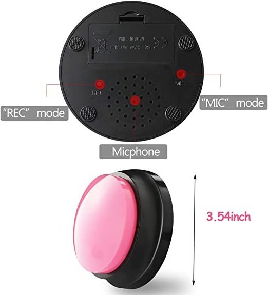 Communication Interactive Dog Talking & Training Toy Voice Recording Button