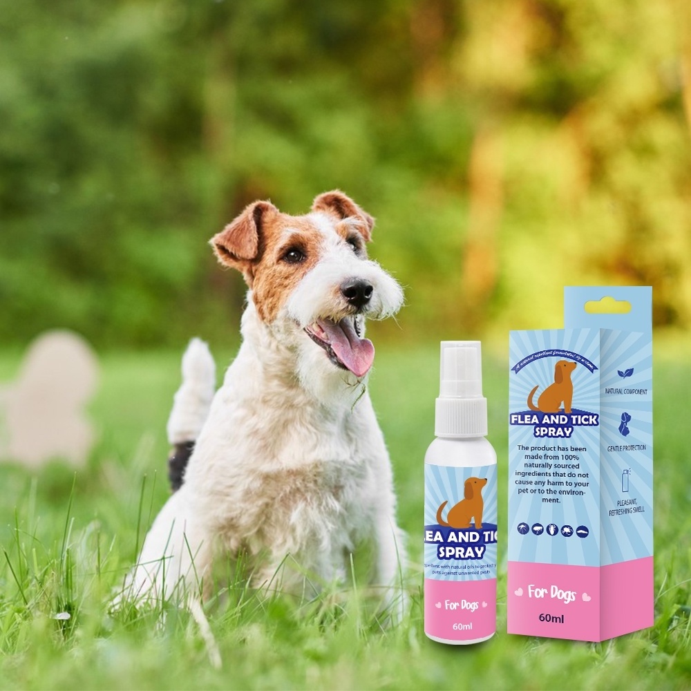 Custom private label household pet flea tick spray for dogs