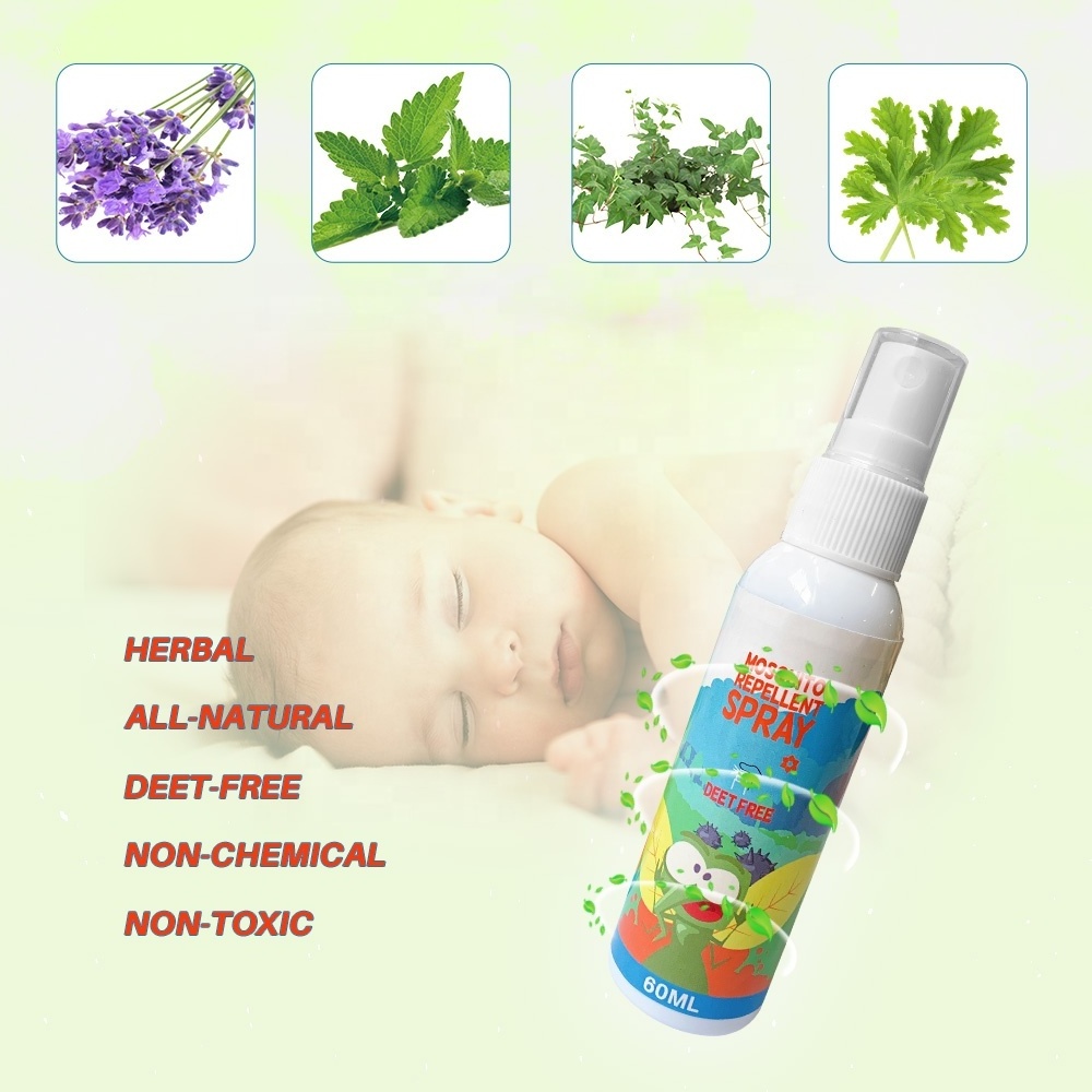 Chanson factory pest control products spray plant essential oils 60 ml anti mosquito repellent liquid spray