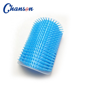 2024 pet corner fixed self groomer brush cat massage brush corner cat massage self groomer comb brush