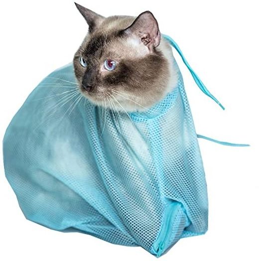 Multifunctional Adjustable Breathable Anti-Bite Anti-Scratch Restraint Cat Washing Shower Bathing Bag