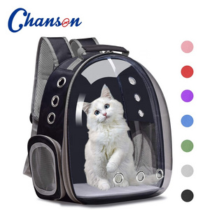 Portable outdoor light transparent window breathable travel Space Capsule Carrier Small Animal carrying Cat Bag pet backpack