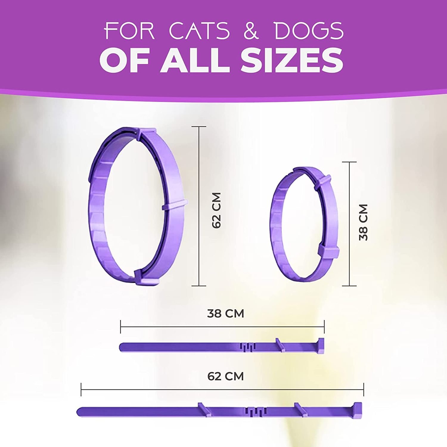 High Quality Adjustable Calming Collar for Dogs  100% Natural and Safe Calming Collar Waterproof Dog Calming Pheromone