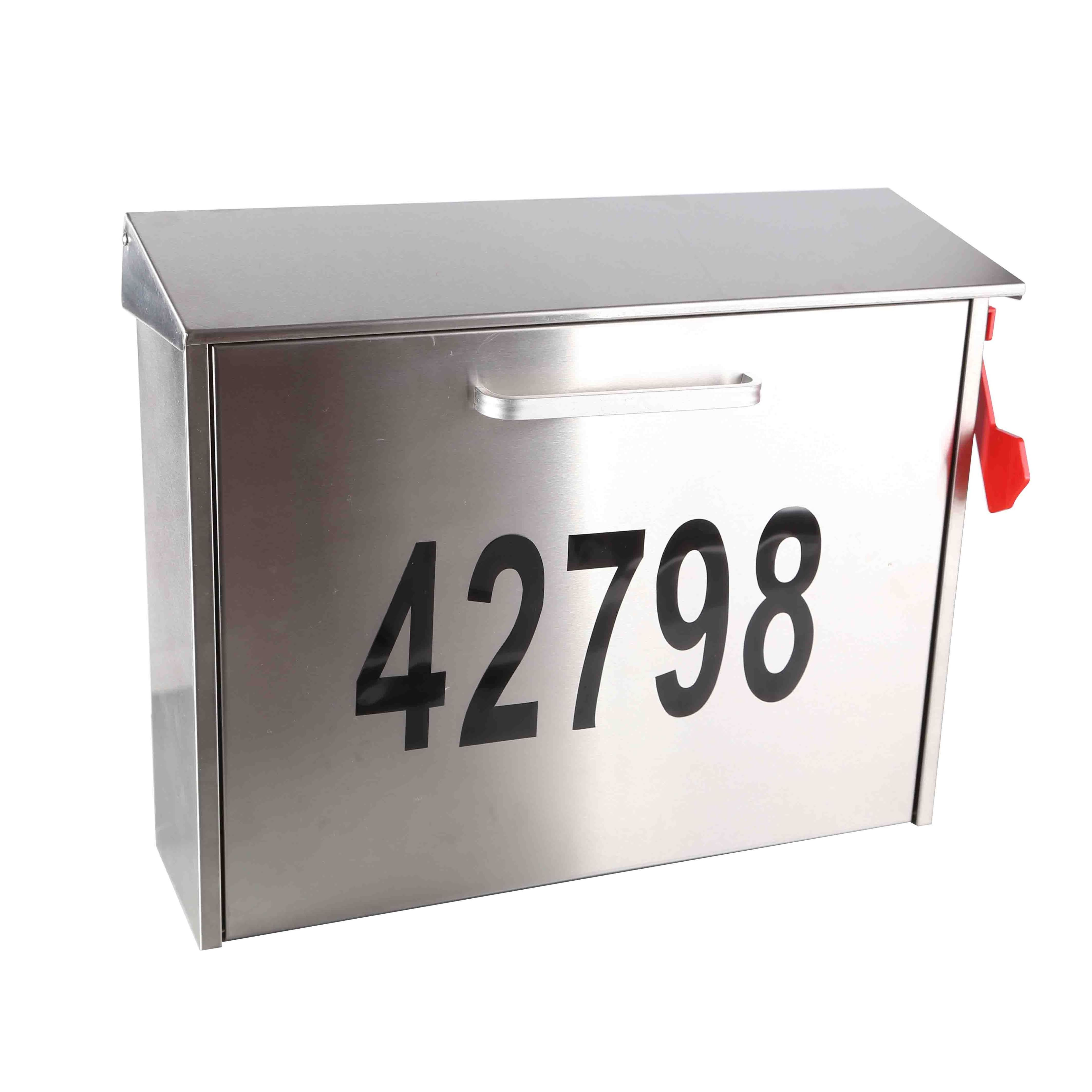 Wall Mount Locking Mailbox with Code Lock Stainless Steel