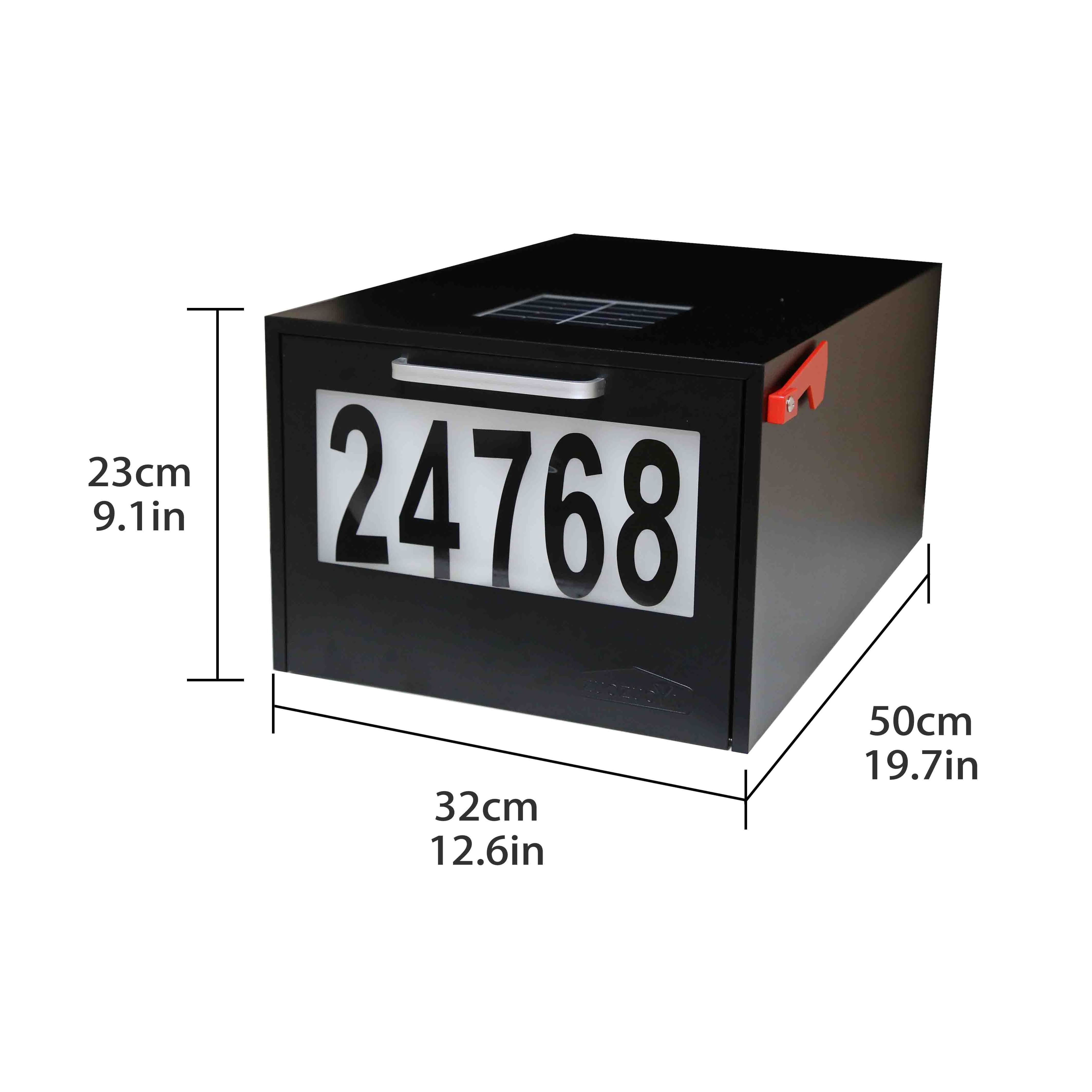 Parcel drop box for package mail box metal outdoor with pedestal for sale post mount mailbox