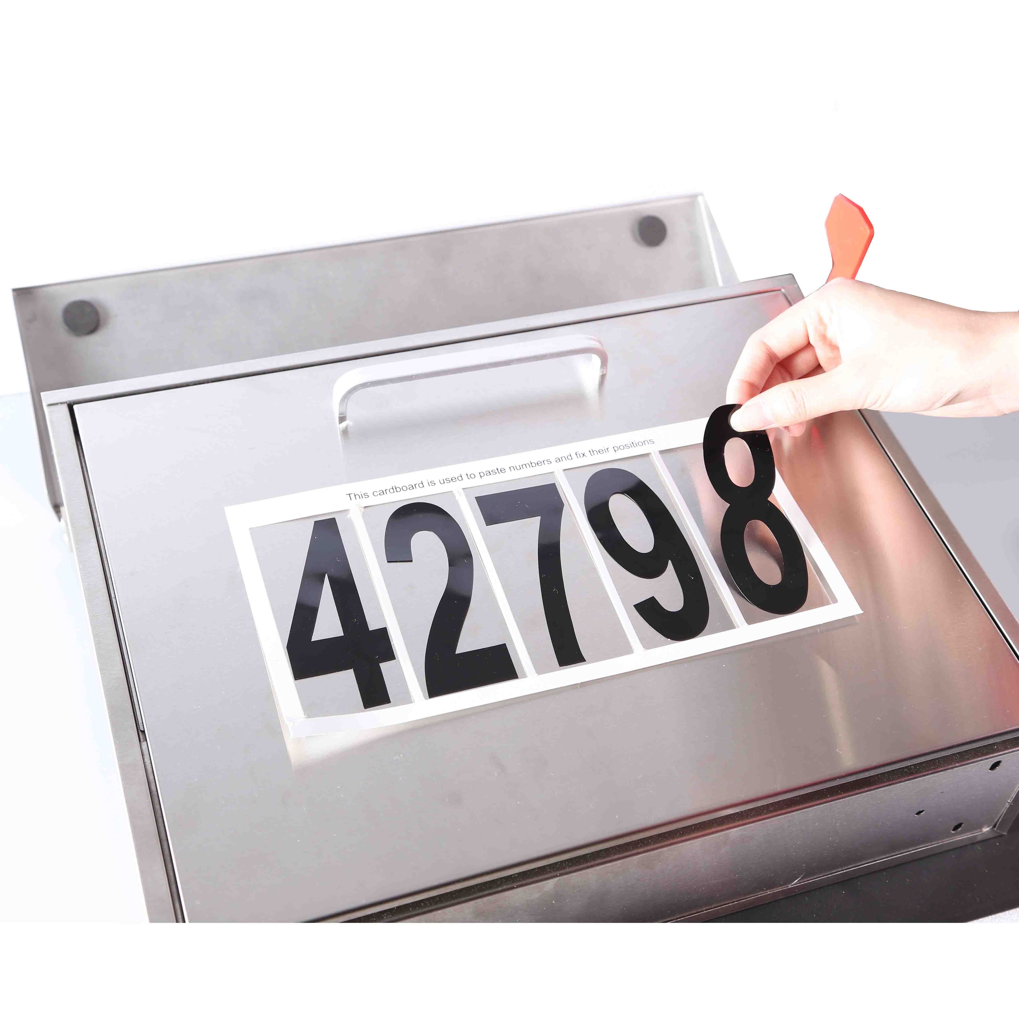 Wall Mount Locking Mailbox with Code Lock Stainless Steel