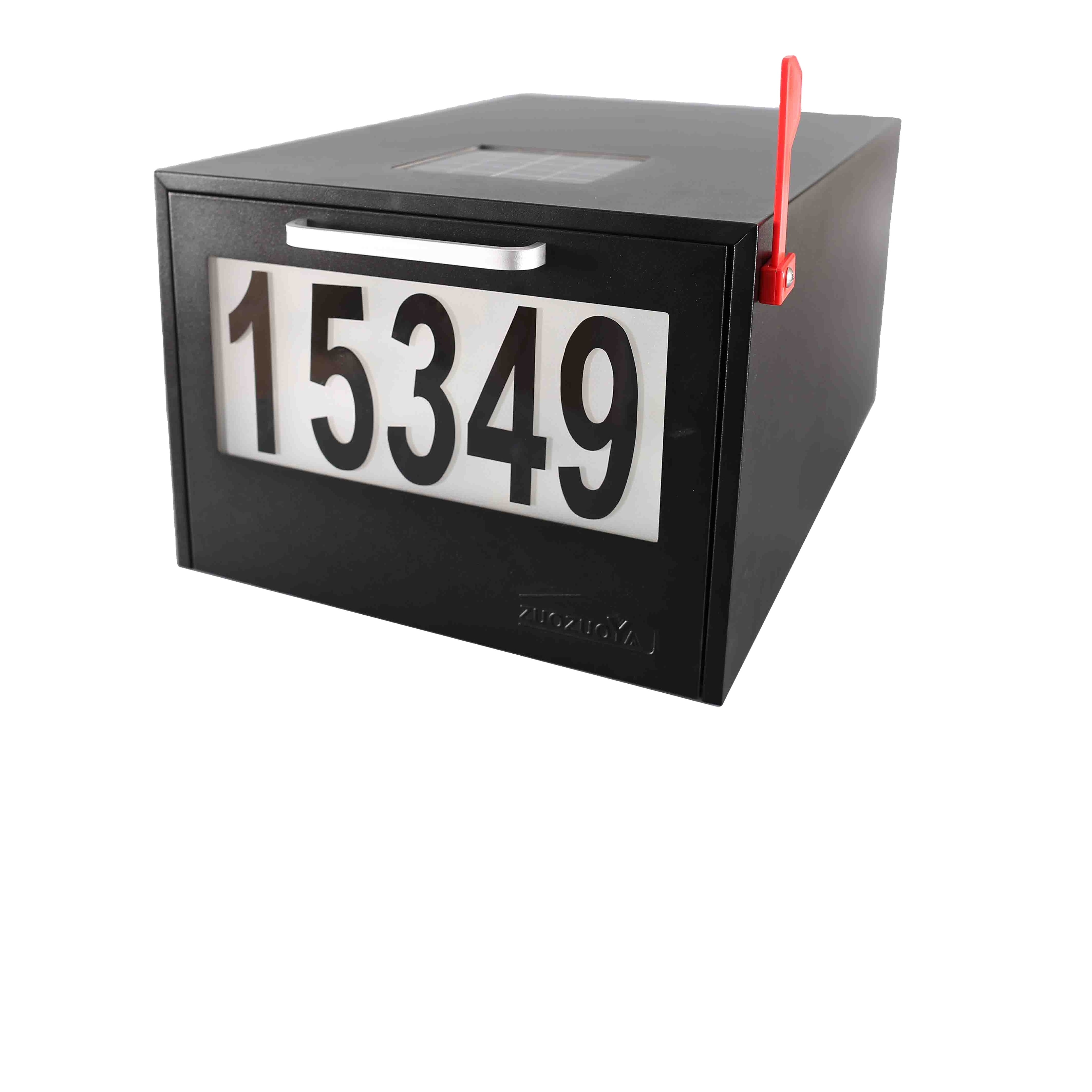 Parcel drop box for package mail box metal outdoor with pedestal for sale post mount mailbox