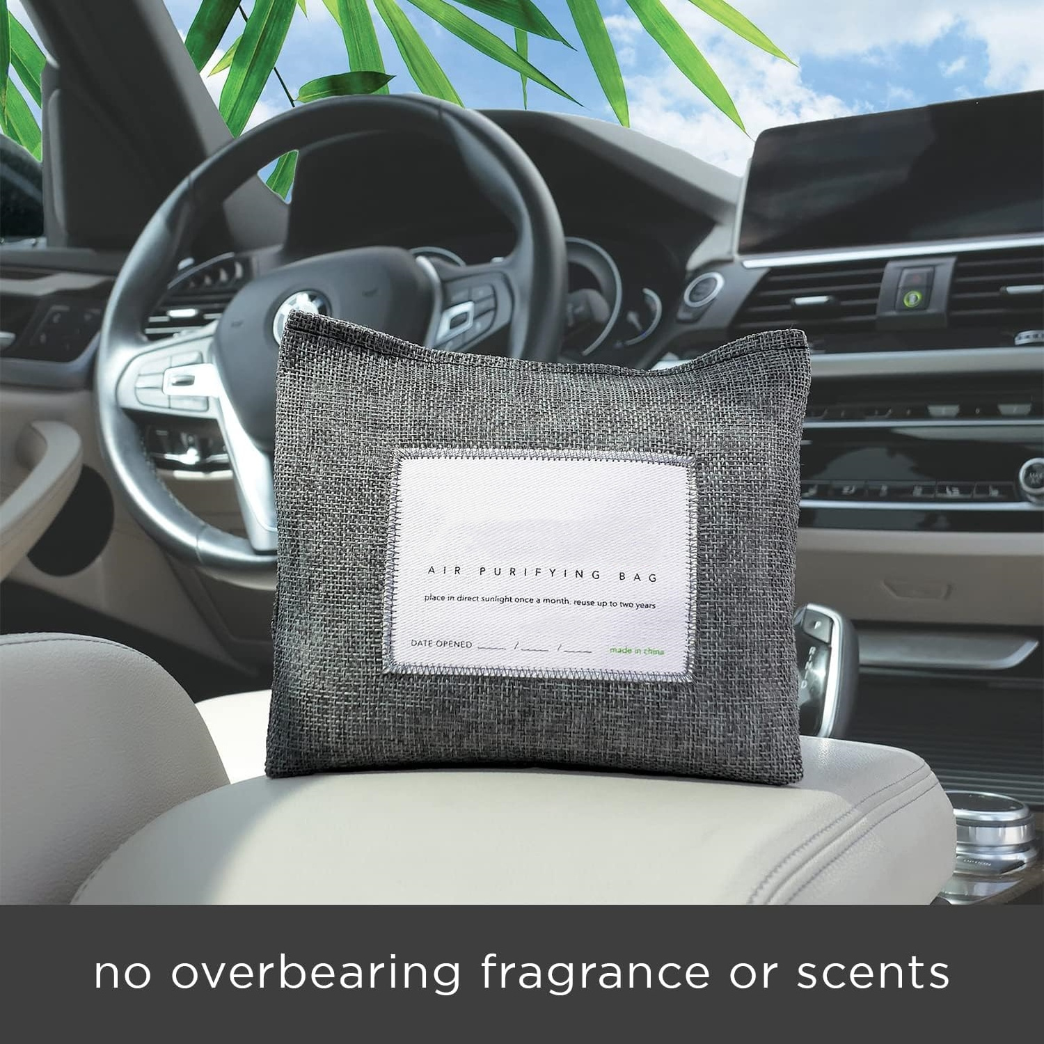 Natural Car Odor Absorber Air Freshener A Scent Free Odor Eliminator For Cars Bamboo Charcoal Air Purifying Bag