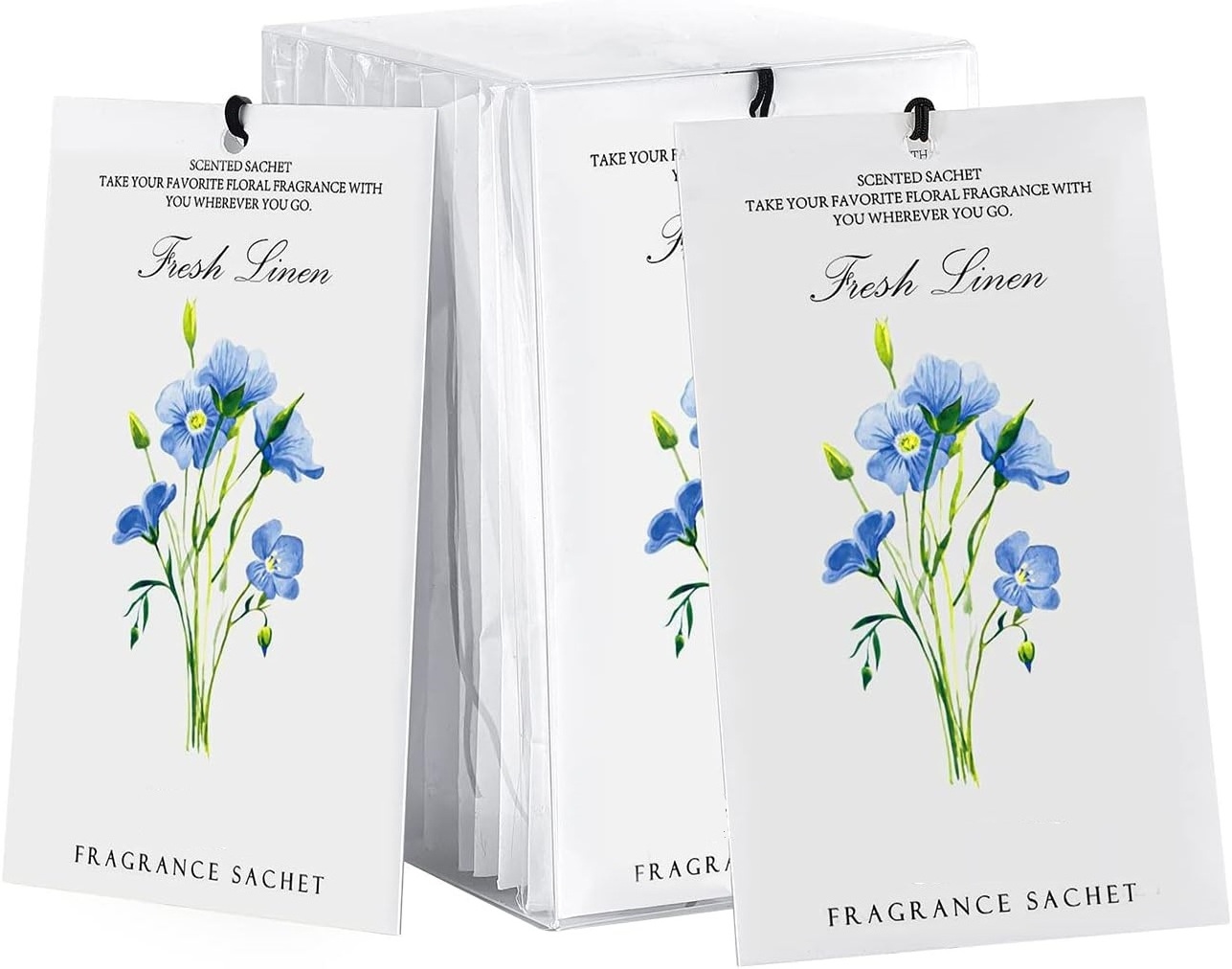 12 pack Linen Scented Sachets Air Freshener for Drawer and Closet, Long-Lasting Sachets Bags Drawer deodorizers Fresh Scents