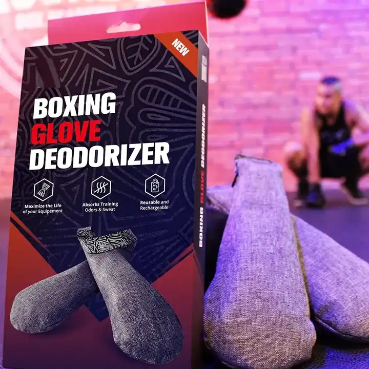 Best selling Boxing Glove Deodorizer fragrance bamboo charcoal bag Odor Eliminator Mositure Absorber for Boxing gloves Clean