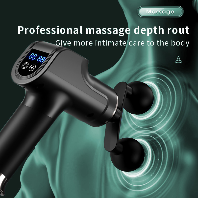 High quality Handheld professional 8 massage heads massage gun Body Muscle Massage electric Fascial gun