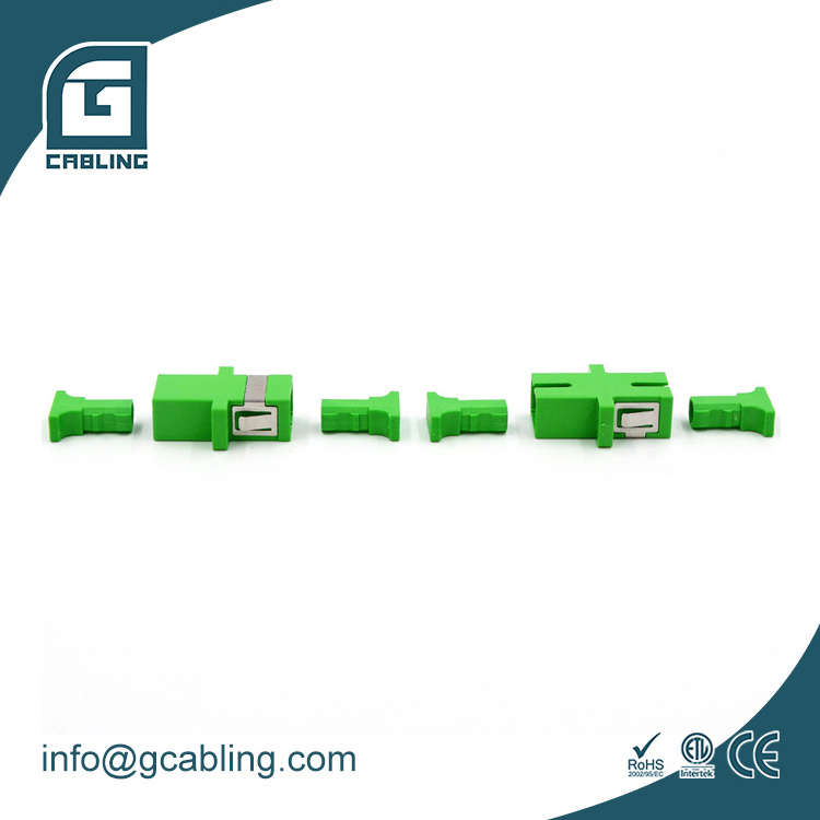 Gcabling high quality SC simplex apc fibra optic adapters fiber connector SC APC SX SM optic fiber adapter connecter coupler