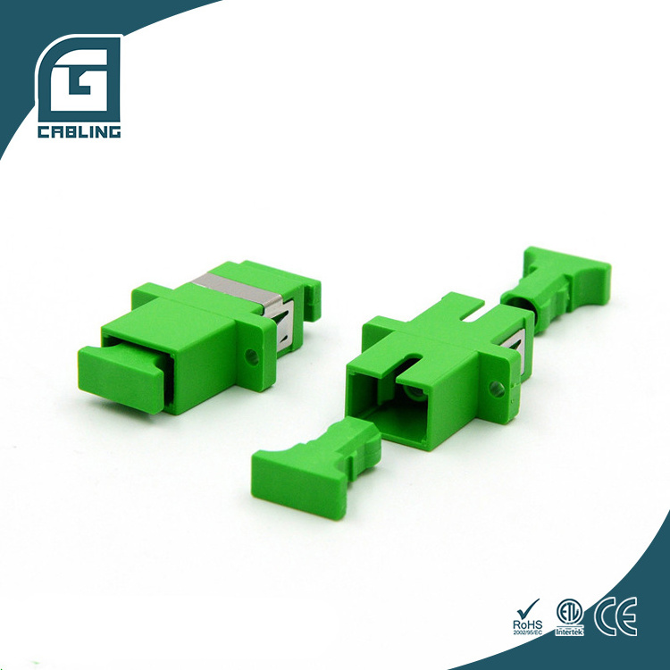 Gcabling high quality SC simplex apc fibra optic adapters fiber connector SC APC SX SM optic fiber adapter connecter coupler