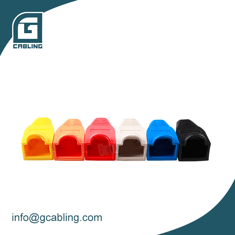 Gcabling 10PCS  plug boot Rubber Cable Boots rj45 connector 8p8c connector cat5e cat6  rj45 plug boot utp network modular