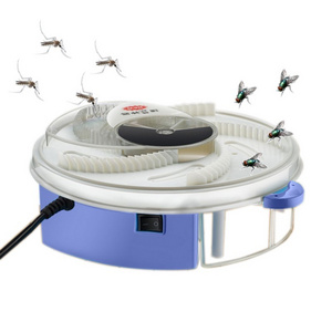 Hot Selling Electric Fly Trap Device with Trapping Food Automatic Fly Catcher Flies Kill Bug Zapper Pest Repeller ABS Plastic