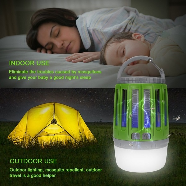 Outdoor Bug Zapper LED torch  Electronic Bug Zapper Eliminates Mosquitoes killer lamp Rechargeable Waterproof LED Light Zapper