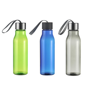 Custom Logo Plastic Sport Bottle 600ml Recyclable Material RPET Bottle for Ggm, Hiking, Cycling