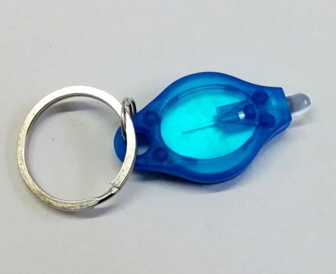 mini keychain with led light keyring promotion key holder light keychain