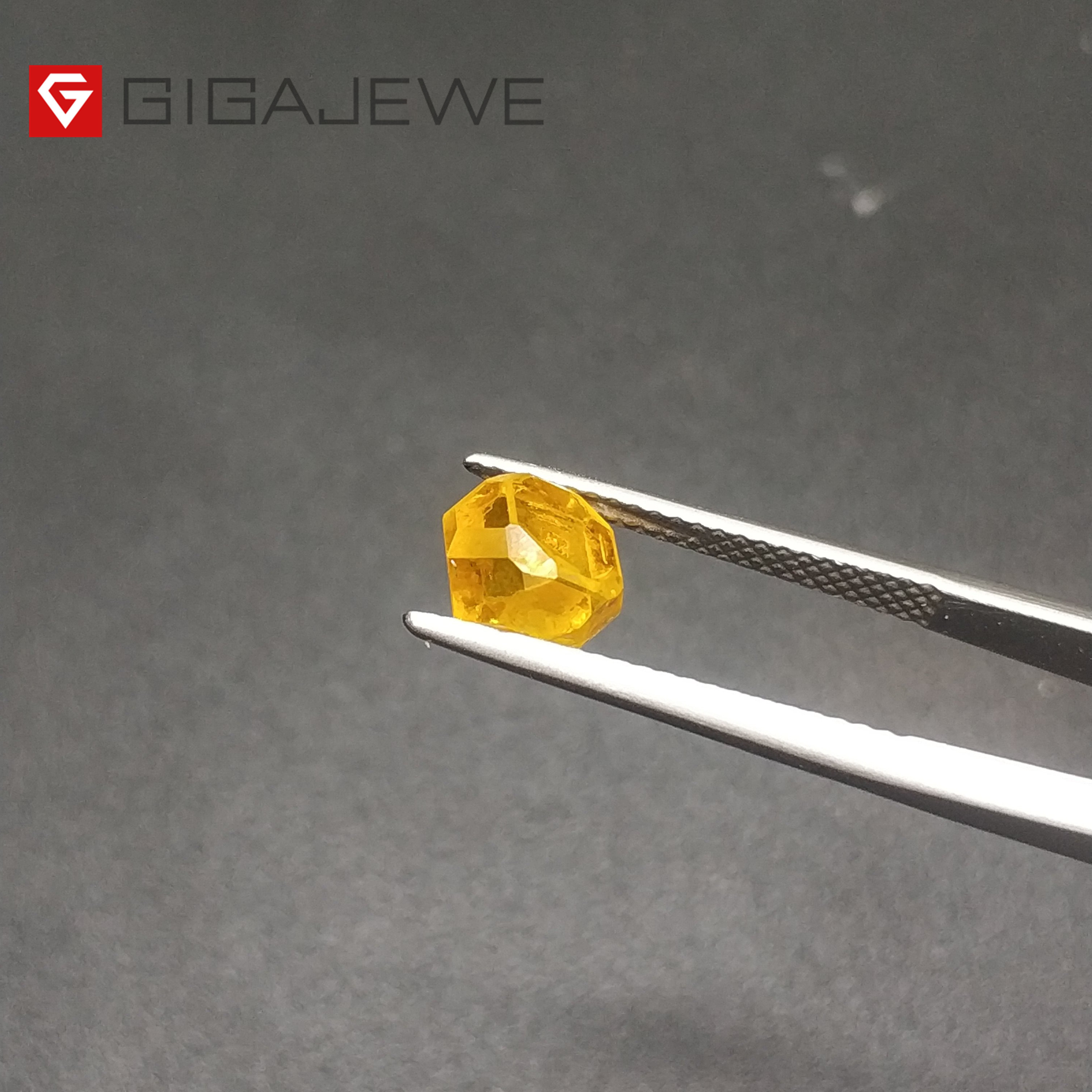 GIGAJEWE diamond CVD hpht Yellow  rough diamonds lab grown round cushion  brilliant cut man made Diamond