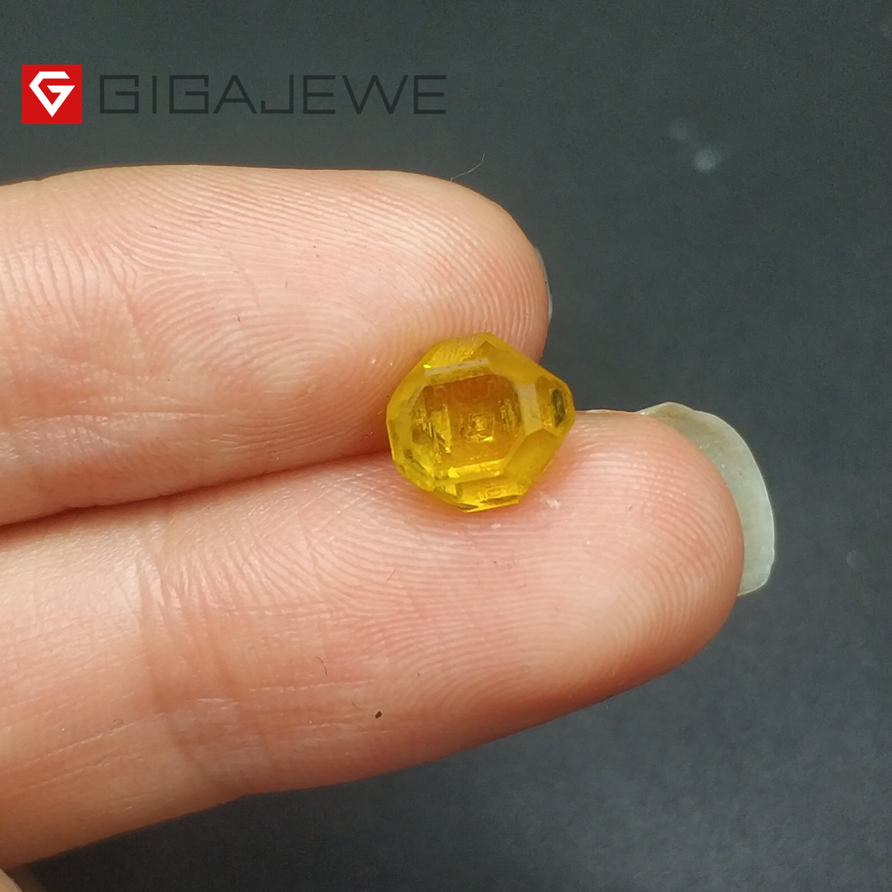 GIGAJEWE diamond CVD hpht Yellow  rough diamonds lab grown round cushion  brilliant cut man made Diamond