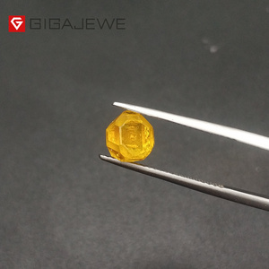 GIGAJEWE diamond CVD hpht Yellow  rough diamonds lab grown round cushion  brilliant cut man made Diamond