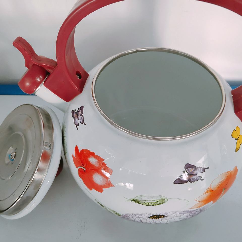 applique enamel tea Whistling kettles