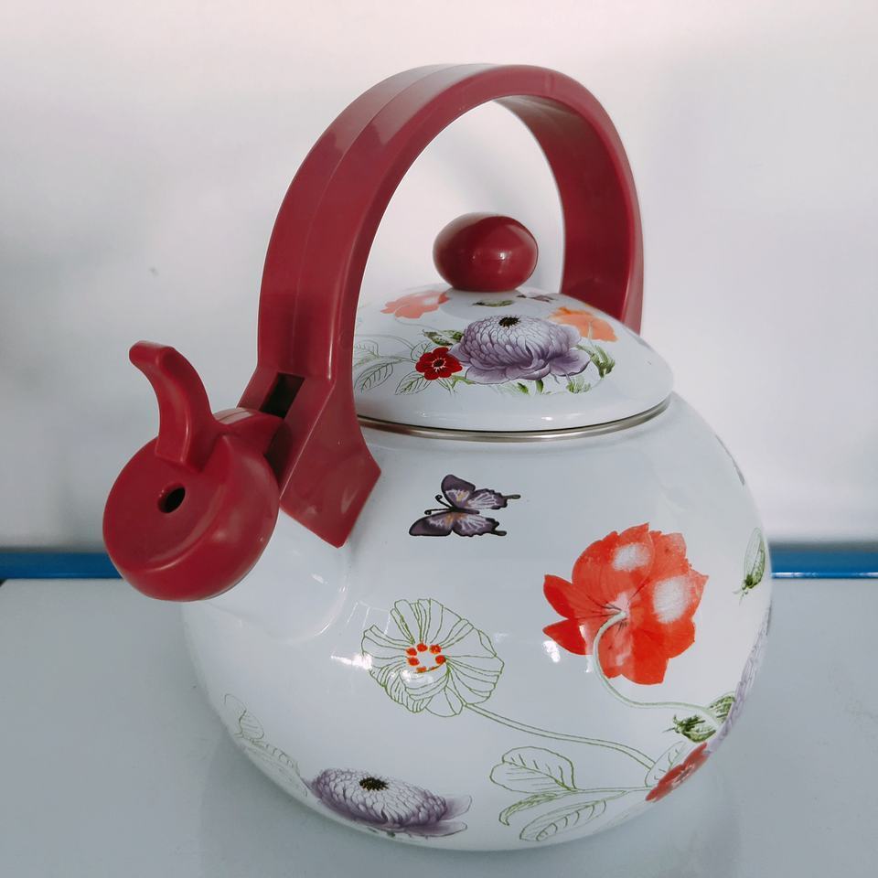 applique enamel tea Whistling kettles