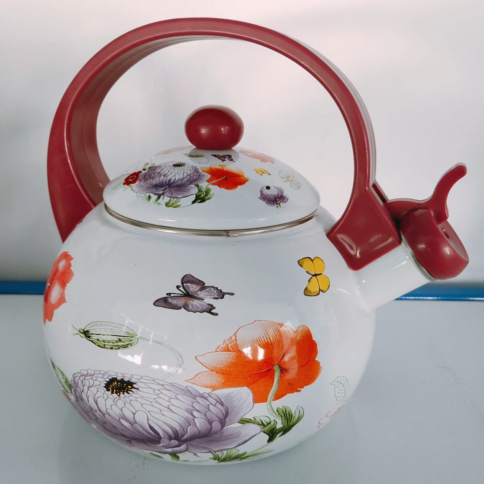 applique enamel tea Whistling kettles