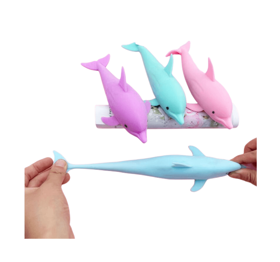 New decompression sand filled shark squishy fidget toy