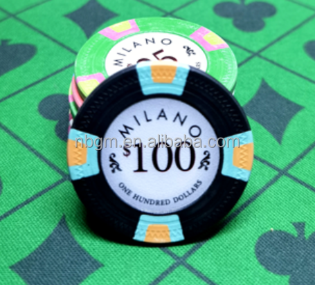 10g    professional  Real  Clay Poker Chips/Casino Poker Chip   --No built-in iron