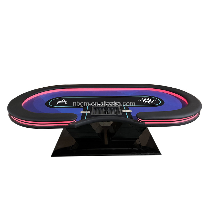 102  Inch  customized  Poker Table with V shape  LEG  in customized