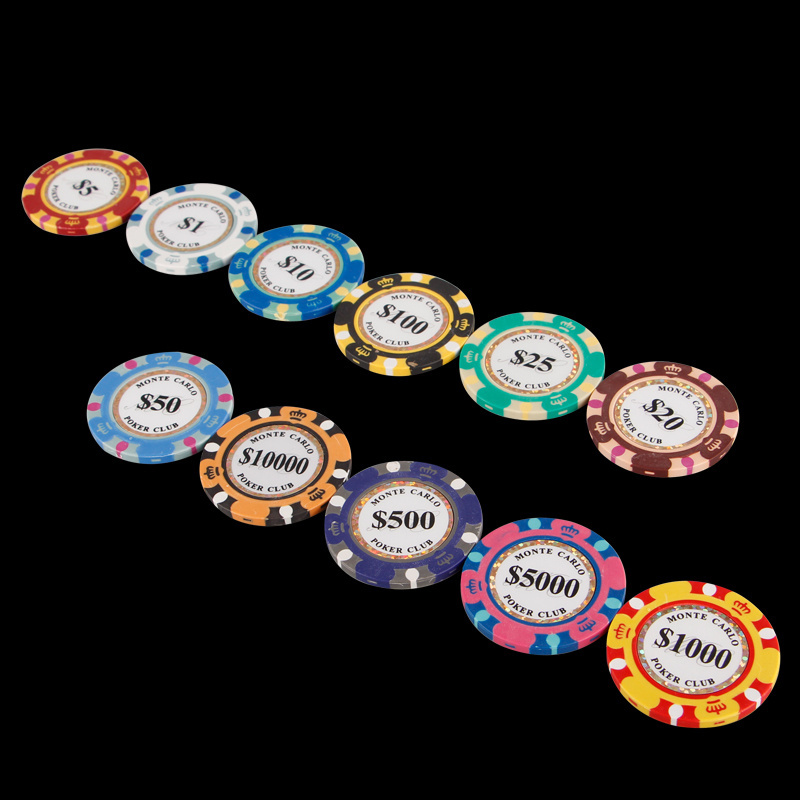 14g   3c monte carlo    Clay Poker Chips/Casino Poker Chip