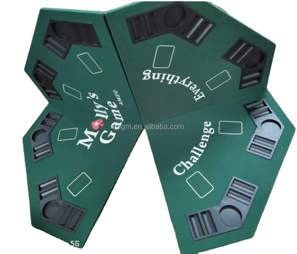 48 inch Circular 8-angle folding table    MDF cheaper Poker TableTop