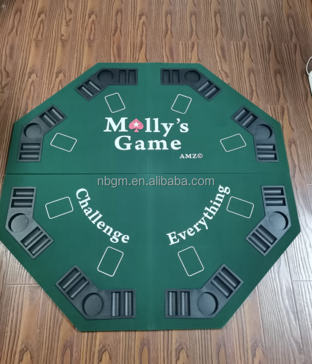 48 inch Circular 8-angle folding table    MDF cheaper Poker TableTop