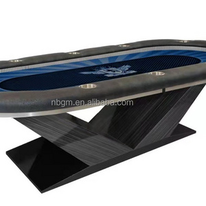 102  Inch  customized  Poker Table with V shape  LEG  in customized