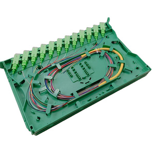 24 port fiber optic splice tray with pigtail and adapter for fiber optic cabinet patch panel