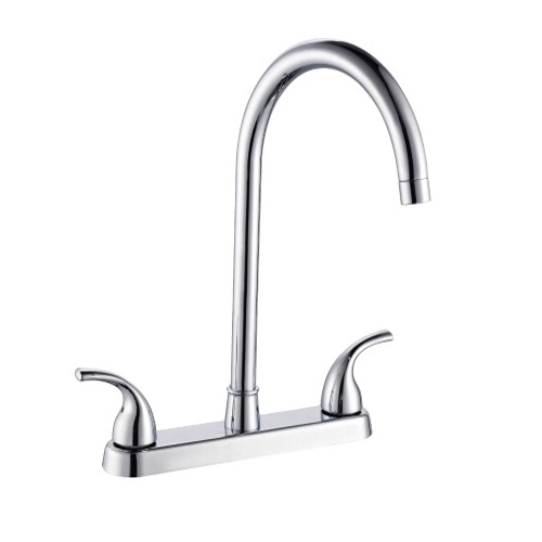 Double Handles Waterfall Kitchen Sink  Faucet, metal bibcock taps, water tap