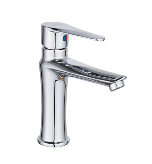 Single Hole Contemporary waterfall stainless steel Vanity Basin Bathroom Faucet