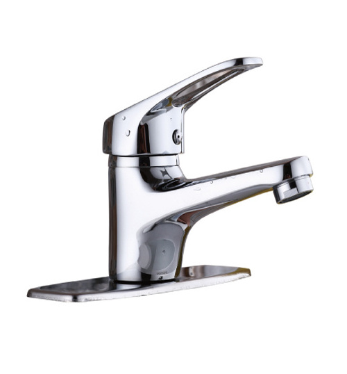 Single Hole Contemporary waterfall stainless steel Vanity Basin Bathroom Faucet