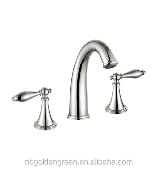 High Quality Concinnity 2 holes antique brass body bathroom basin mixer tap faucet