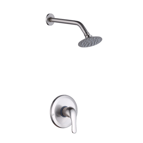 Modern Bathroom shower faucet , lavatory Faucet Mixer Tap with zinc handle, zinc shower head