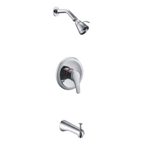 Modern Bathroom shower faucet , lavatory Faucet Mixer Tap with zinc handle, zinc shower head