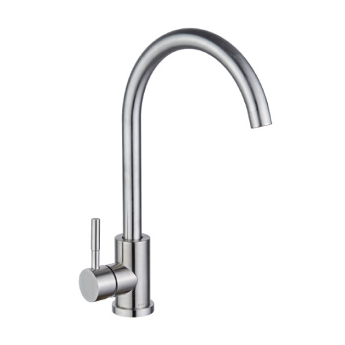 Classic single handle  brass kitchen faucet CHROME FINISH, BRUSH NICKEL